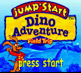 JumpStart Dino Adventure Field Trip title screen for GameBoy Color